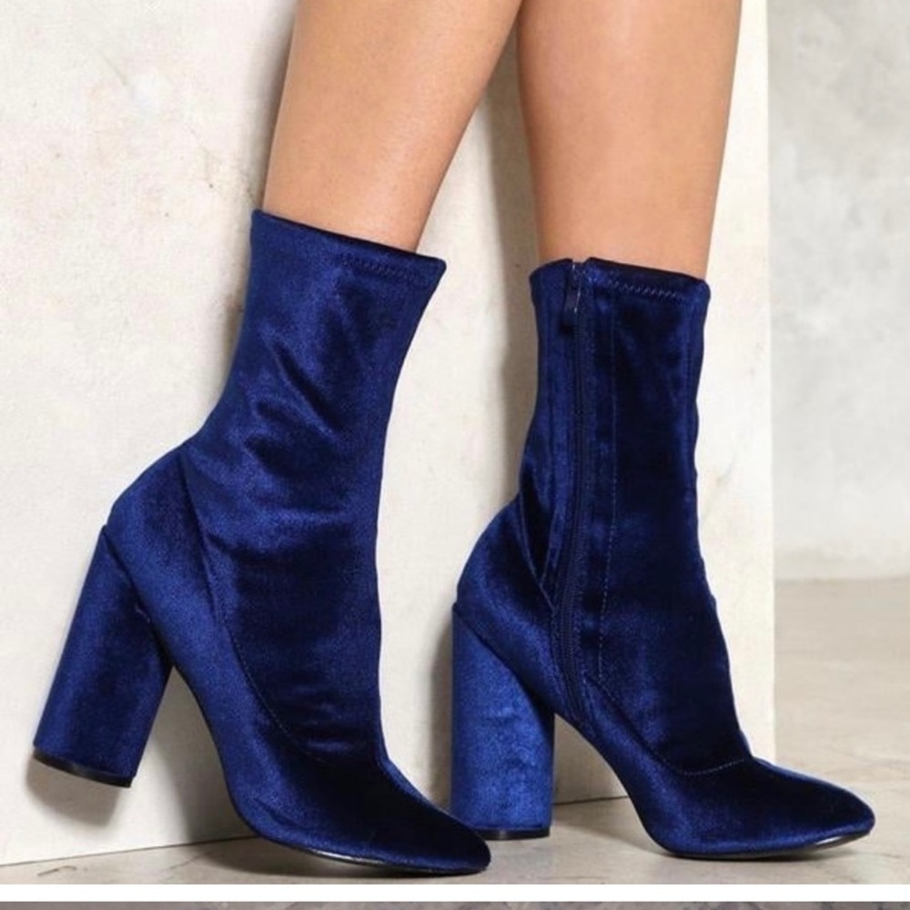 Madden Girl Blue Ankle Boots